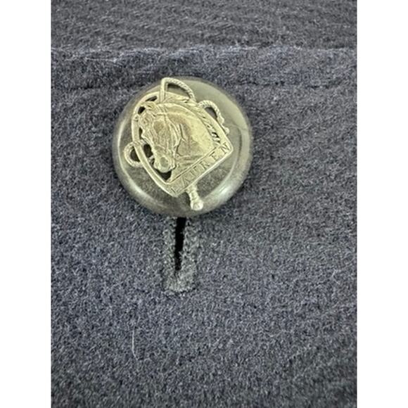 "LAUREN RALPH LAUREN" EUC Vintage Wool & Cashmere Blazer Herringbone Equestrian - Picture 6 of 14